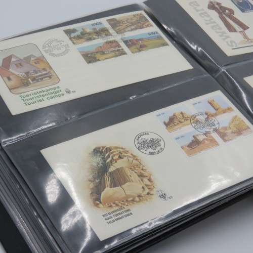 First day cover album with over 100 pages - Included 56 South West Africa First day covers