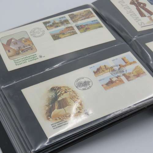 First day cover album with over 100 pages - Included 56 South West Africa First day covers