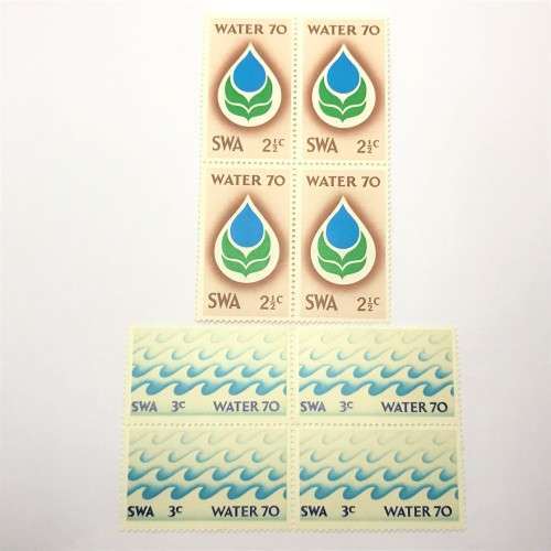 SWA 1970 Water 70 Campaign SACC 237 and 236 - set of mint stamps