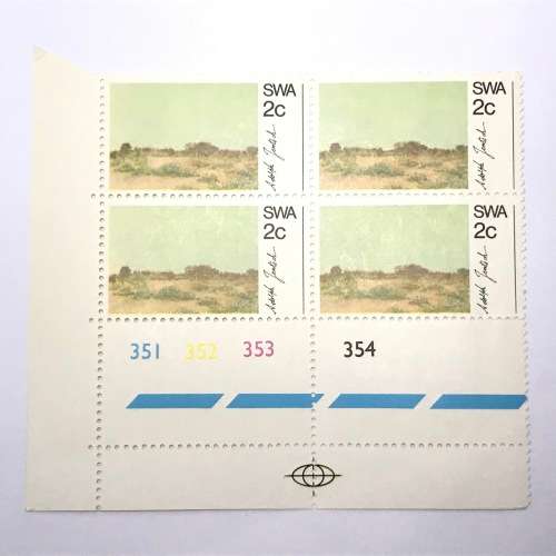 SWA 1973 Scenery Paintings SACC 245 - mint stamp block