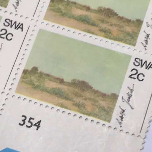 SWA 1973 Scenery Paintings SACC 245 - mint stamp block