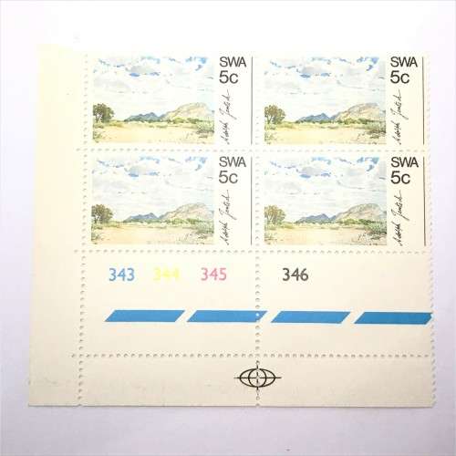 SWA Scenery Paintings SACC 247 Control Block of 4