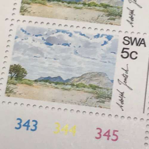 SWA Scenery Paintings SACC 247 Control Block of 4