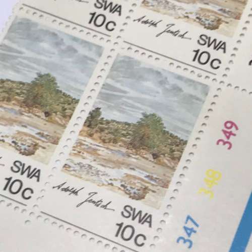SWA Scenery paintings SACC 248 Control block of 4