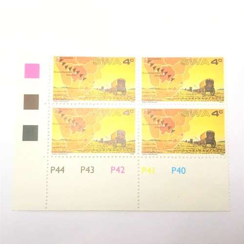 1974 Centenary Thirstland Trek SACC 278 Control Block of 4