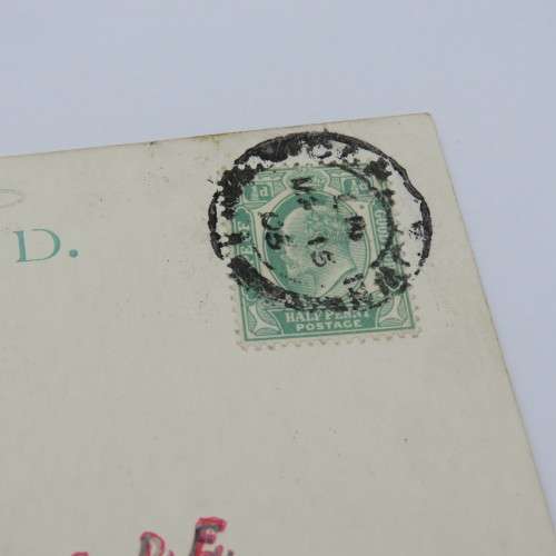 1905 Postcard with Record Branch cancellation - Funny front and nice message