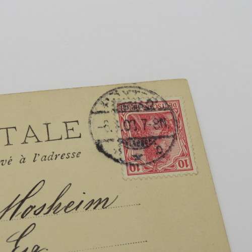 1903 Postcard Germany to Lady Grey, South Africa - Picture of girl with dog