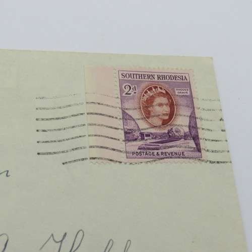 1954 Letter sent from Salisbury, Southern Rhodesia to Hobhouse, Orange Free State