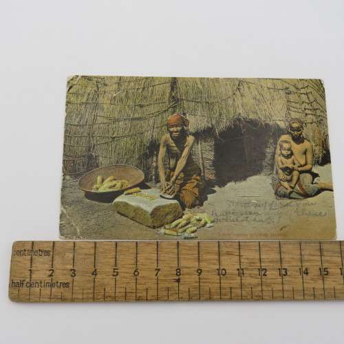 1913 Postcard with Native women - Rouxville via Wepener, South Africa to Hamm, Germany