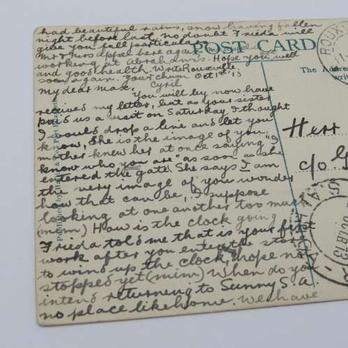1913 Postcard with Native women - Rouxville via Wepener, South Africa to Hamm, Germany