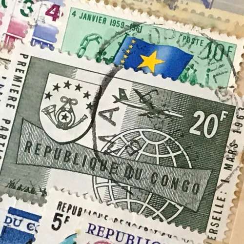 Collection of Congo Republic Lot of Unresearched stamps