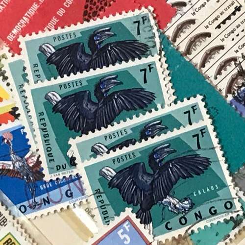 Collection of Congo Republic Lot of Unresearched stamps