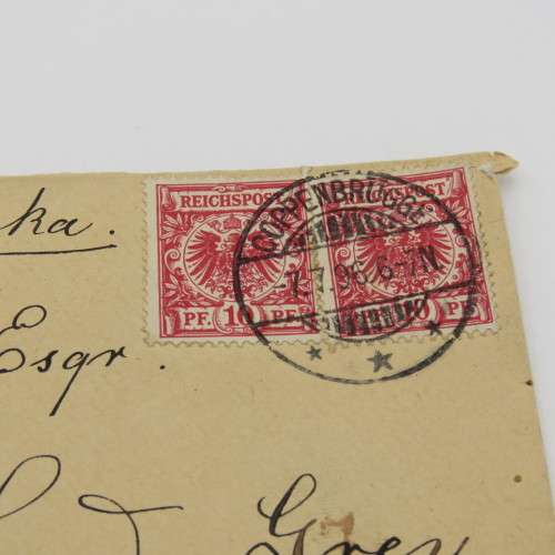 1896 Letter from Coppenbrugge, Hanover, Germany to Lady grey, Cape of Good Hope