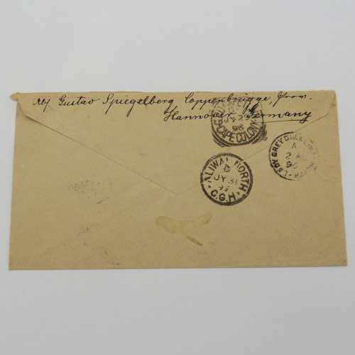 1896 Letter from Coppenbrugge, Hanover, Germany to Lady grey, Cape of Good Hope