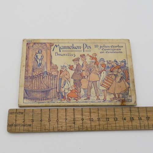 Mannekin-Pis - 10 Vintage Bruxelles comic postcards in folder