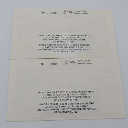 Pair of covers 42nd anniversary of 42 Squadron