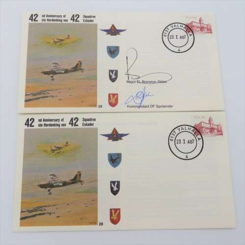 Pair of covers 42nd anniversary of 42 Squadron
