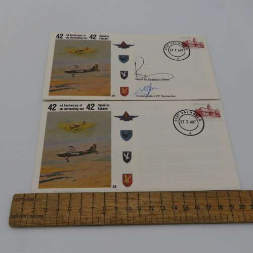 Pair of covers 42nd anniversary of 42 Squadron