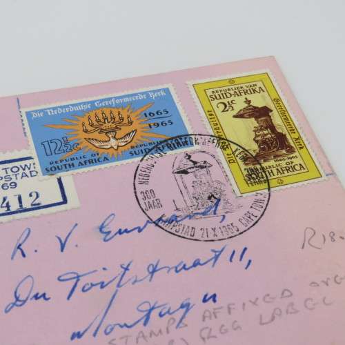 South Africa First day cover no.1 1965 - Cape Town to Windhoek