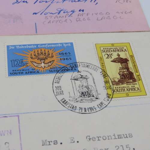 South Africa First day cover no.1 1965 - Cape Town to Windhoek