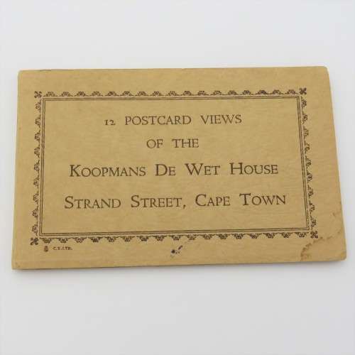 12 Postcard views of Koopmans De Wet House, Cape Town - Original booklet