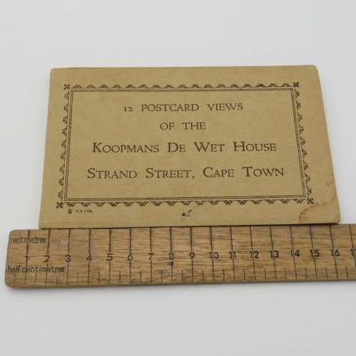 12 Postcard views of Koopmans De Wet House, Cape Town - Original booklet
