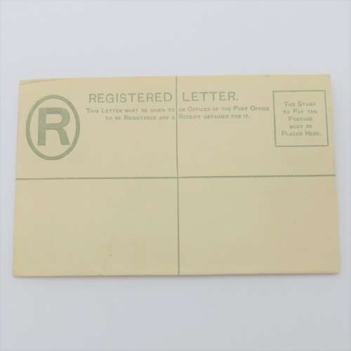 Victorian unused Cape of Good Hope letter card - Registered - Rarely seen