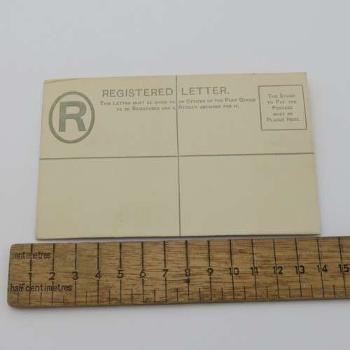 Victorian unused Cape of Good Hope letter card - Registered - Rarely seen
