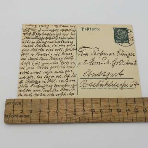 1930`s Deutsches Reich postcard sent from Schluchshe, Germany to Stuttgart, Germany