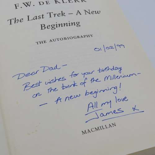 FW de Klerk - The Last Trek - A new beginning - The Auto-biography - 1998 issue