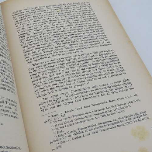 South Africa and the Rule of Law - Issued by International Commission of Jurists 1960