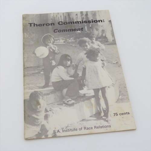 Comments on the Theron Commission report 1977 by the SA Institute of Race Relations