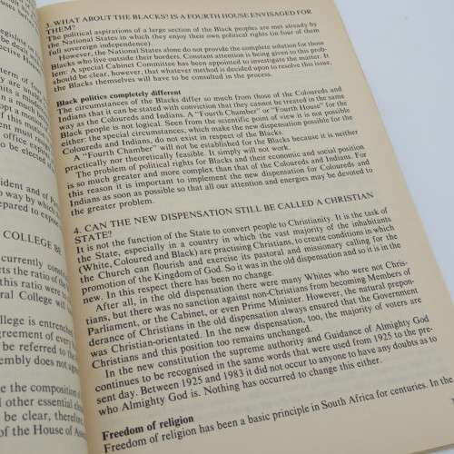 Constitution 1983 in a nut shell - Stoffel van der Merwe
