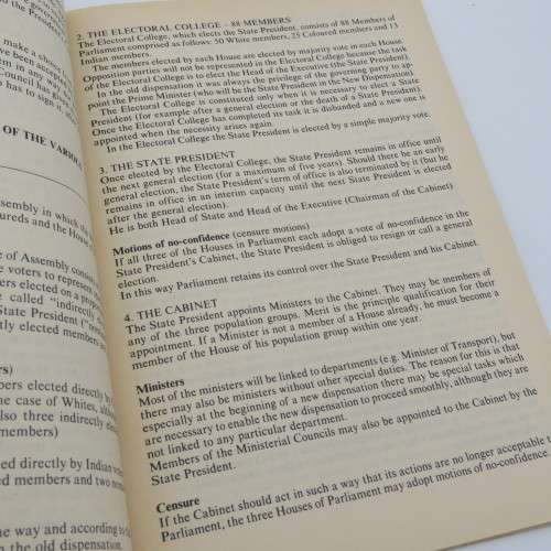 Constitution 1983 in a nut shell - Stoffel van der Merwe