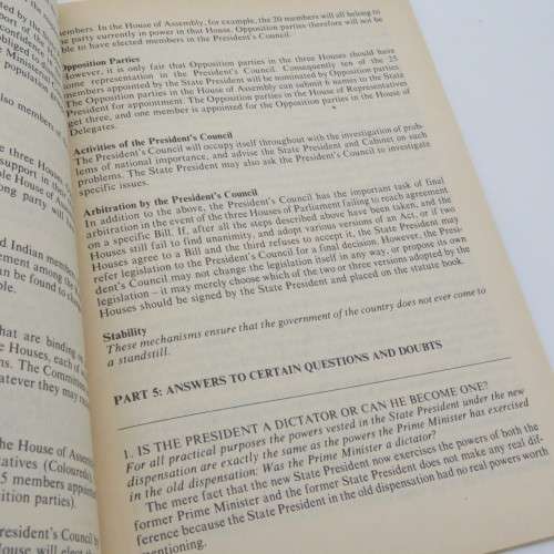 Constitution 1983 in a nut shell - Stoffel van der Merwe