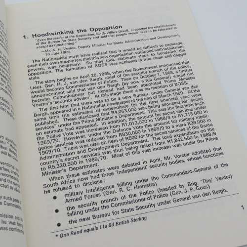South Africa : The Boss Law 1970