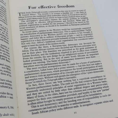 Union of South Africa House Columns December 1960 to February 1962 - South Africa speaks