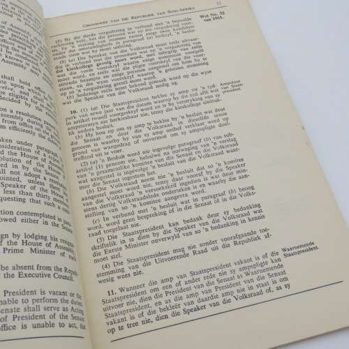 Union of South Africa Act to Constitute the Republic of South Africa