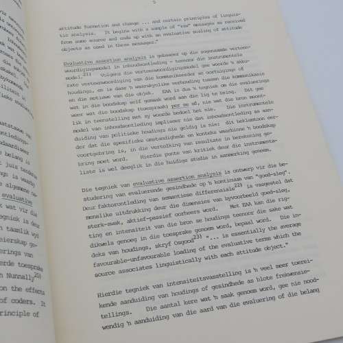 Die Groepsgebod in PW Botha se Politieke oortuitgings 1987 issue