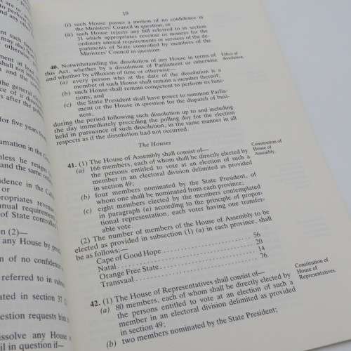 Republic of South Africa Constitution Act No.110, 1983
