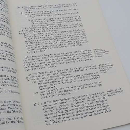 Republic of South Africa Constitution Act No.110, 1983