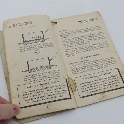 Vintage Defy Electric rangers instruction book