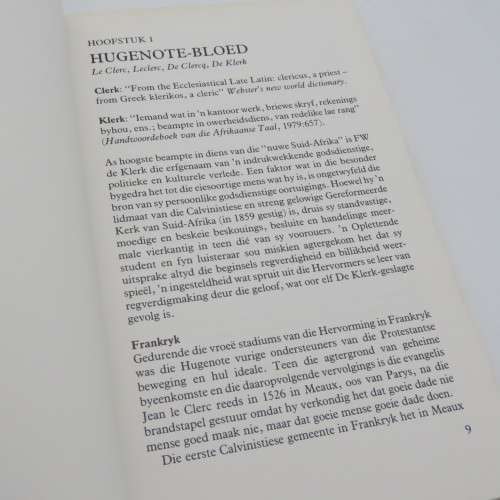 FW de Klerk - Man van die oomblik by Aad Kamsteeg and Evert van Dijk - 1990 second edition