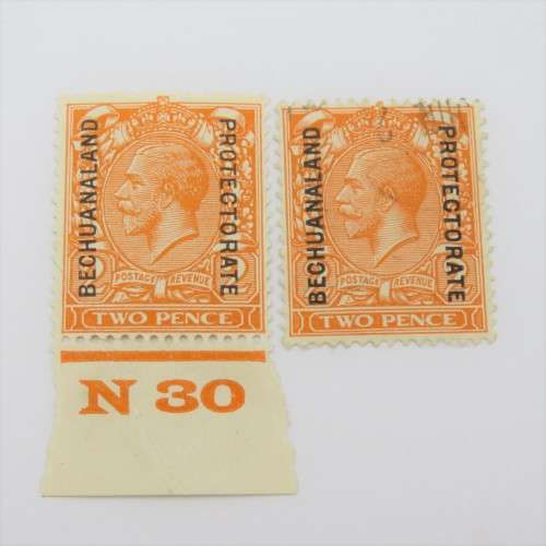 Bechuanaland Protectorate  SACC 74 2d mint hinged and used