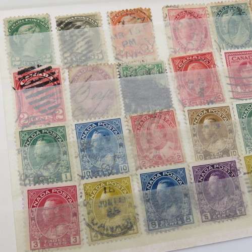Lot of 20 early Canada stamps - Victorian and later