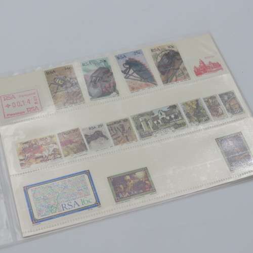 South Africa mint stamp sets as issued for 11 years 1979-1989