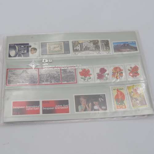 South Africa mint stamp sets as issued for 11 years 1979-1989