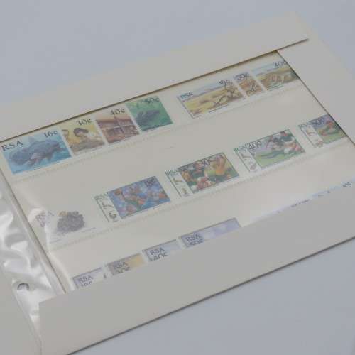 South Africa mint stamp sets as issued for 11 years 1979-1989