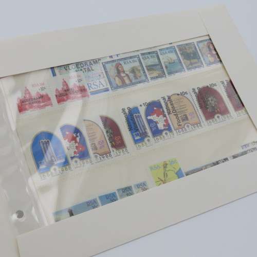 South Africa mint stamp sets as issued for 11 years 1979-1989