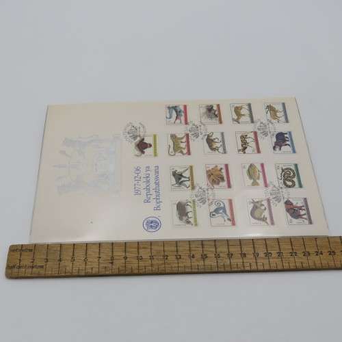 Ciskei, Transkei and Bophuthatswana first definitive series of stamps - used on cards